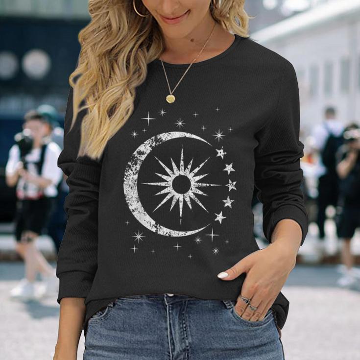 Sonne Mond Und Sterne Langarmshirts Geschenke für Sie