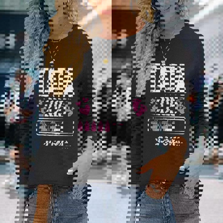 Tata En Cours 2025 Future Tata Annonce Grossesse Tata 2025 T-shirt à manches longues Cadeaux pour elle