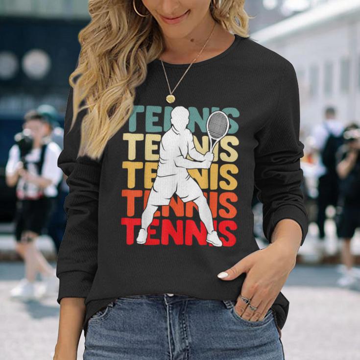 Tennis Tennis Player Boys Children Langarmshirts Geschenke für Sie