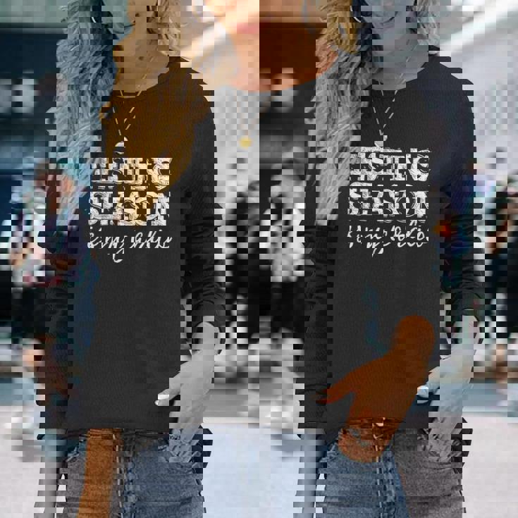 Testing Season Is My Cardio Teacher Principal Fitness Long Sleeve T-Shirt Gifts for Her