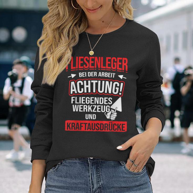 Tiling Bei Der Arbeiter Langarmshirts Geschenke für Sie