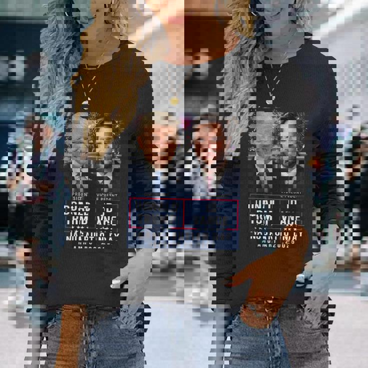 Trump Vance Inauguration Day 2025 Donald Trump Jd Vance Long Sleeve T-Shirt Gifts for Her