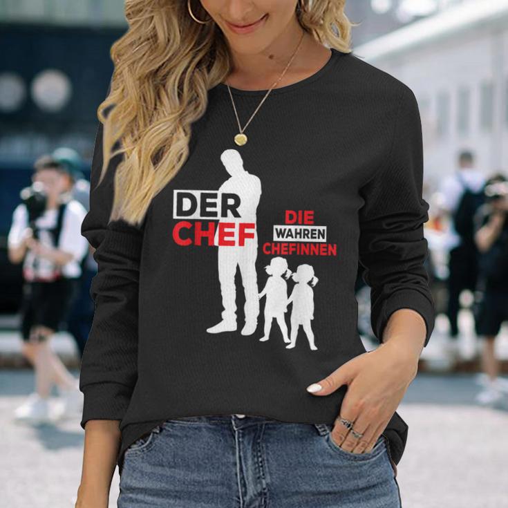 Twin Papa Der Chef Gemini Papa Langarmshirts Geschenke für Sie