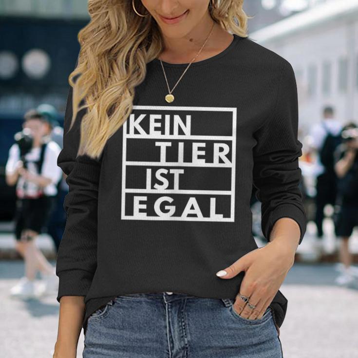 Vegetarianegan Goegan No Animal Is No Matter Animal Protection Langarmshirts Geschenke für Sie