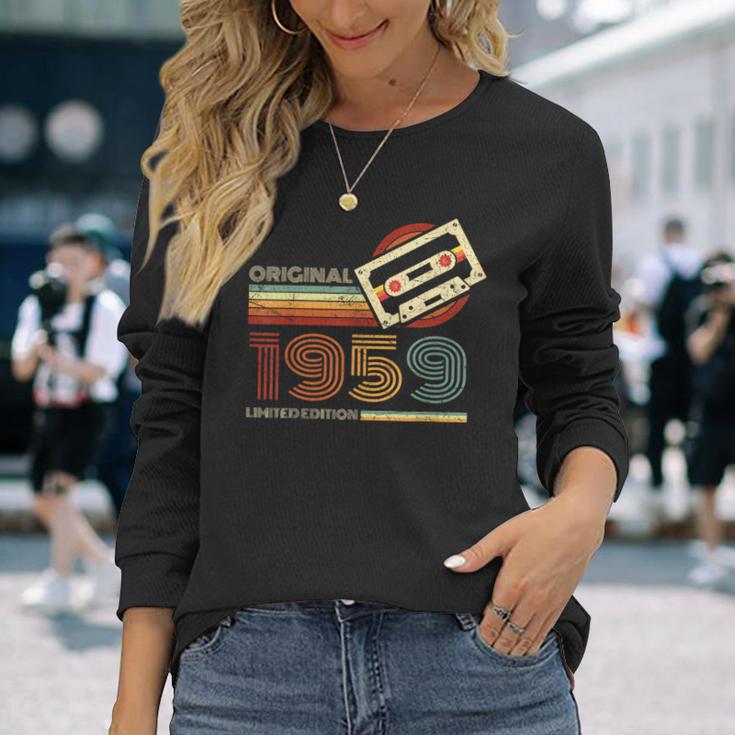 Vintage 1959 Retro Birthday 65Th Birthday Langarmshirts Geschenke für Sie