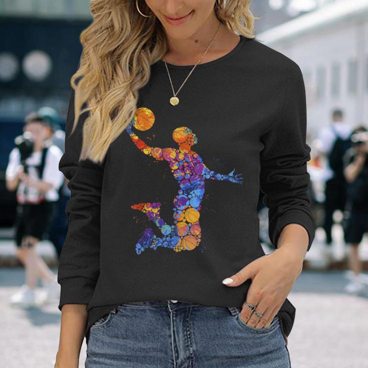 Young Basketball Graphic Player Langarmshirts Geschenke für Sie