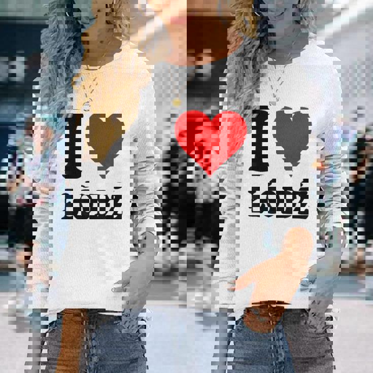 Me Encanta Lodz Camiseta de manga larga Regalos para ella