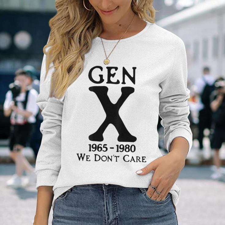 Gen X 1965 1980 Ist Es Uns Egal Langarmshirts Geschenke für Sie