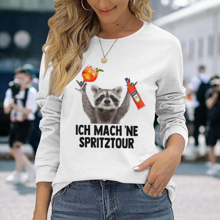 Ich Mach Ne Spritztour X Waschbär Meme Racoon X Pedro Spritz Langarmshirts Geschenke für Sie