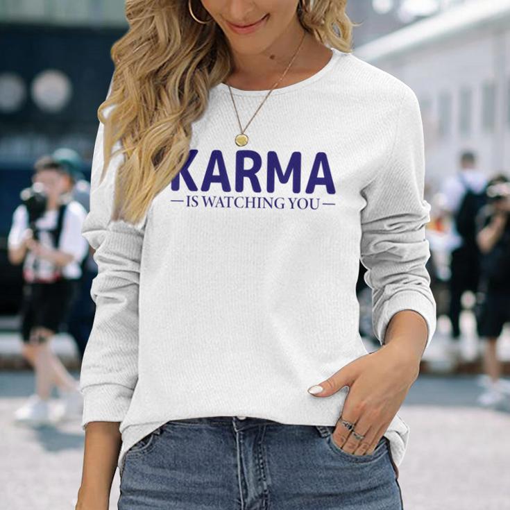 Karma Nur Gutes Karma Langarmshirts Geschenke für Sie