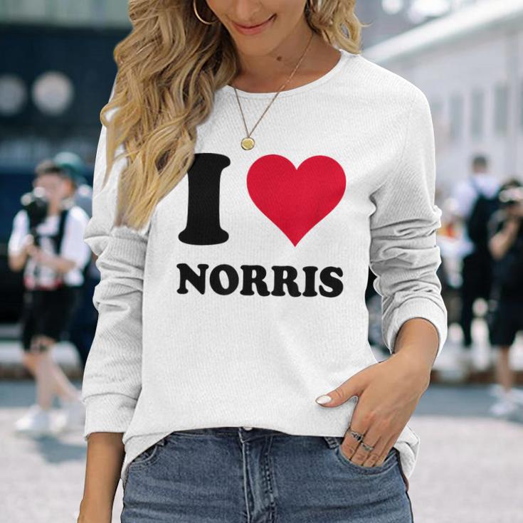 I Love Norris Langarmshirts Geschenke für Sie