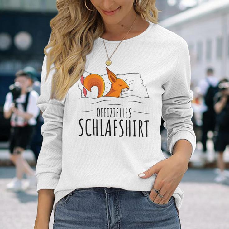 Official Sleep Squirrel Pyjamas Sleep Langarmshirts Geschenke für Sie