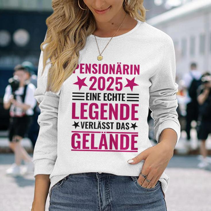 Pensionärin 2025 Eine Echte Legendeerlässt Das Gelände German Langu Langarmshirts Geschenke für Sie