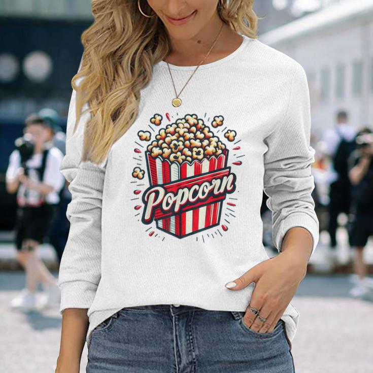 Popcorn Damen Langarmshirts Geschenke für Sie