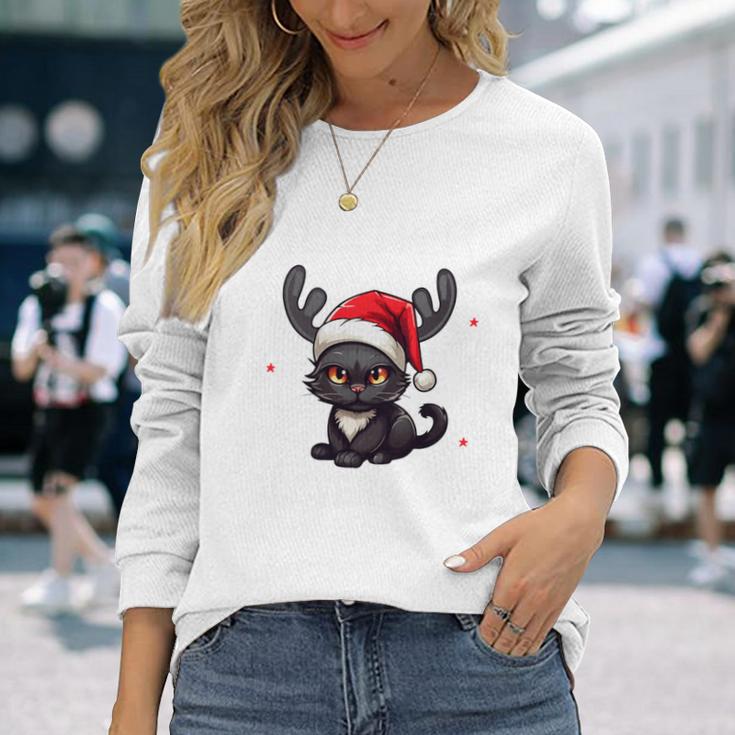 Reindeer Was Out Sold Out Cats Christmas Langarmshirts Geschenke für Sie