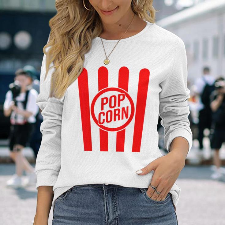 Retro Popcorn Costume For Carnival Fancy Dress Langarmshirts Geschenke für Sie