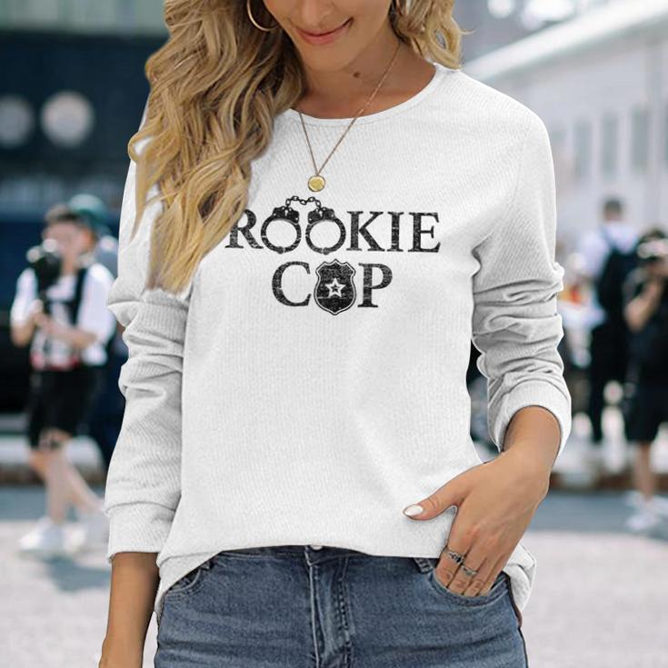 Rookie Novelty Rookie Cop Police Gray Langarmshirts Geschenke für Sie