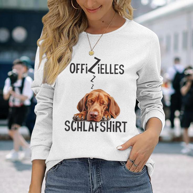 Vizsla Official Sleep With Dog Langarmshirts Geschenke für Sie