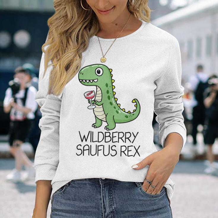 Wildberry Saufus Rex Dino Wildberry Lillet Summer Cocktail Langarmshirts Geschenke für Sie