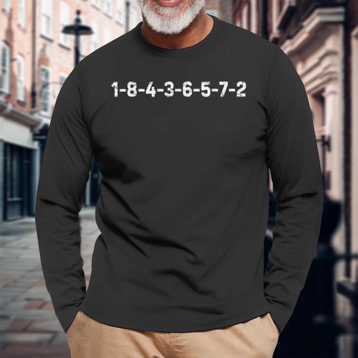 1-8-4-3-6-5-7-2 Firing Order Offensive Rude Engineer Long Sleeve T-Shirt Gifts for Old Men