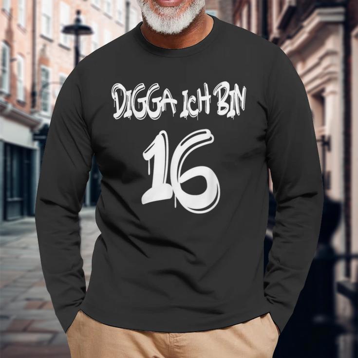 16Th Birthday Idea Digga I'm 16 Langarmshirts Geschenke für alte Männer