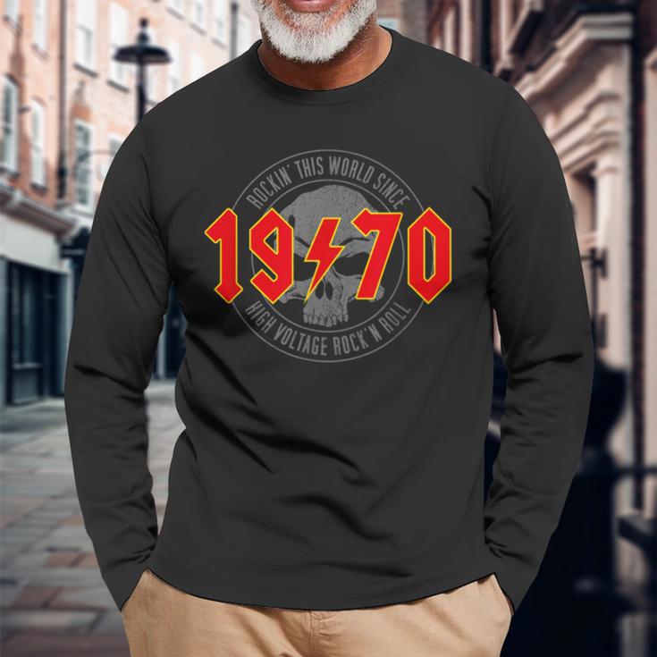 1970Intage Birthday Rock And Roll Heavy Metal Langarmshirts Geschenke für alte Männer