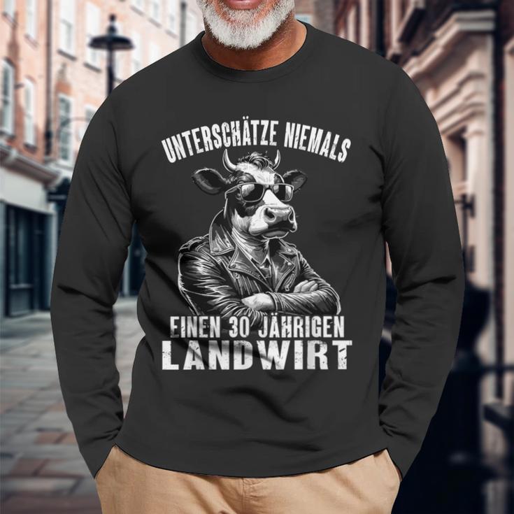 30Th Birthday Farmer Man 30Th Birthday Langarmshirts Geschenke für alte Männer