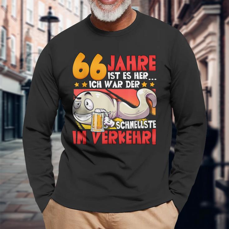 66 Jahre Ist Es Her 66 Birthday S Langarmshirts Geschenke für alte Männer