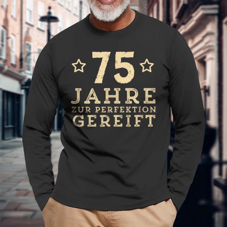 75Th Birthday 1943 Born Idea Langarmshirts Geschenke für alte Männer