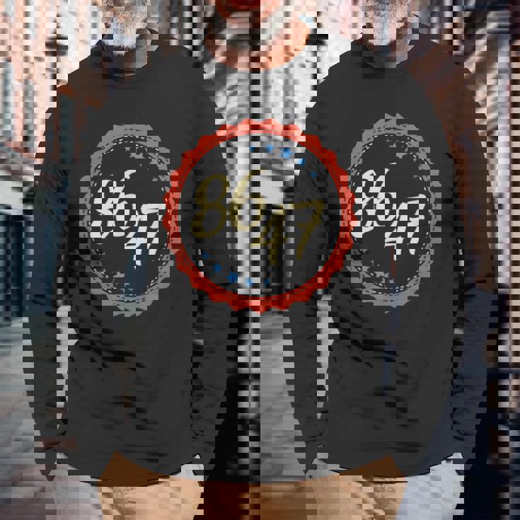 86 47 Anti Trump Long Sleeve T-Shirt Gifts for Old Men