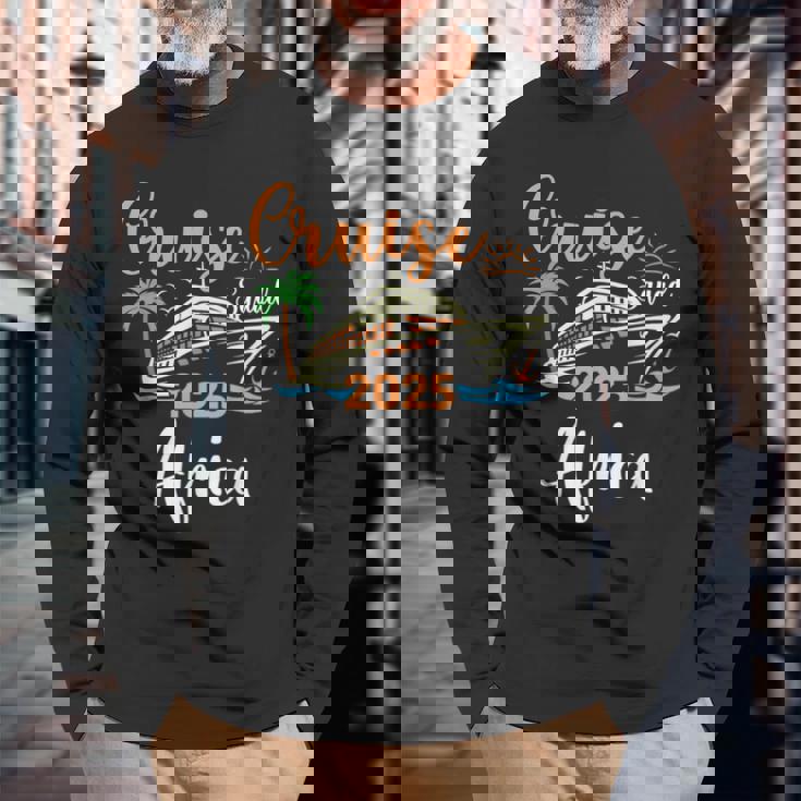 Africa Cruise Squad 2025 Family Holiday Matching Long Sleeve T-Shirt Gifts for Old Men