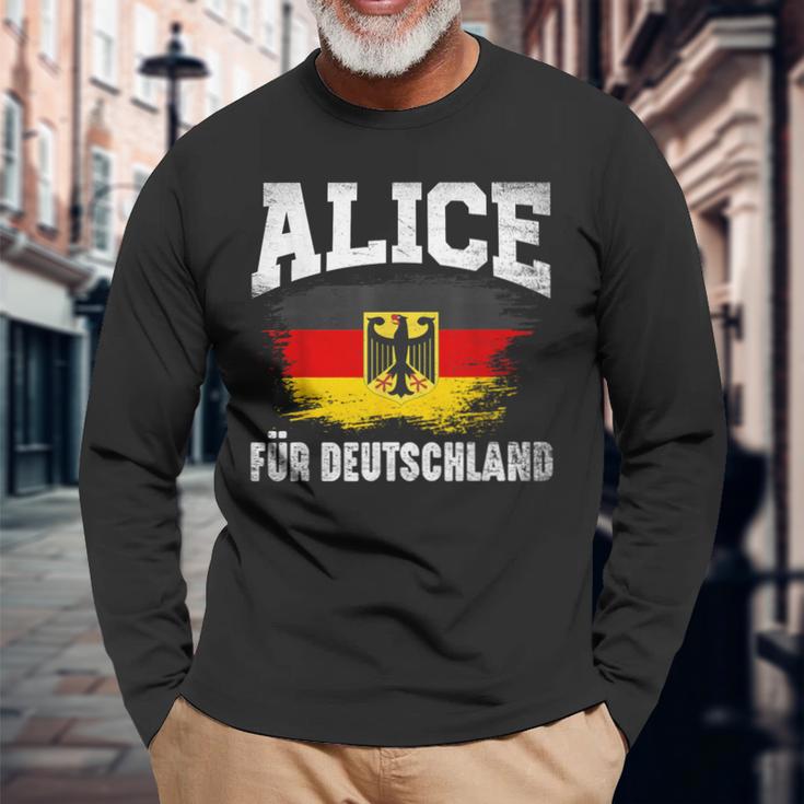 Alice For Germany Langarmshirts Geschenke für alte Männer