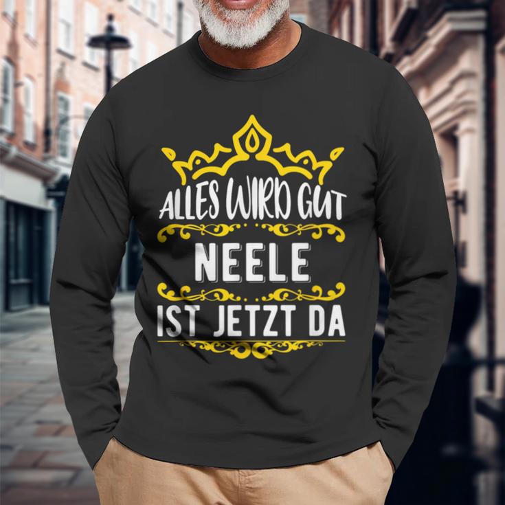 Alles Wird Gut Neele Ist Jetzt Da Alles Wird Gut Alles Wird Gut Langarmshirts Geschenke für alte Männer