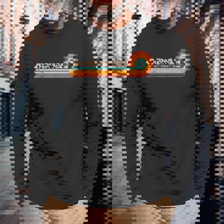 Ambrosia Retro Stripes Musician Vintage Long Sleeve T-Shirt Gifts for Old Men