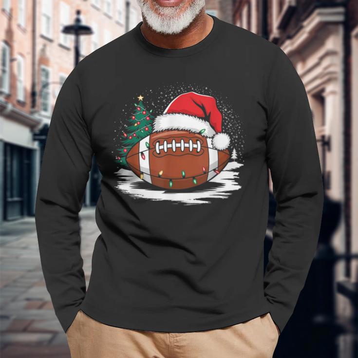 American Football Christmas Langarmshirts Geschenke für alte Männer