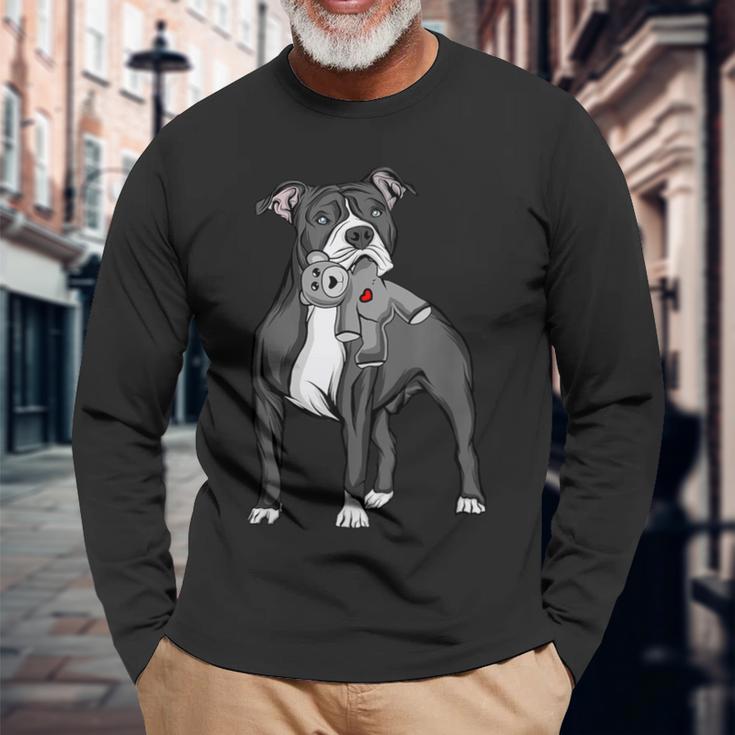 American Staffordshire Terrier Amstaff Langarmshirts Geschenke für alte Männer