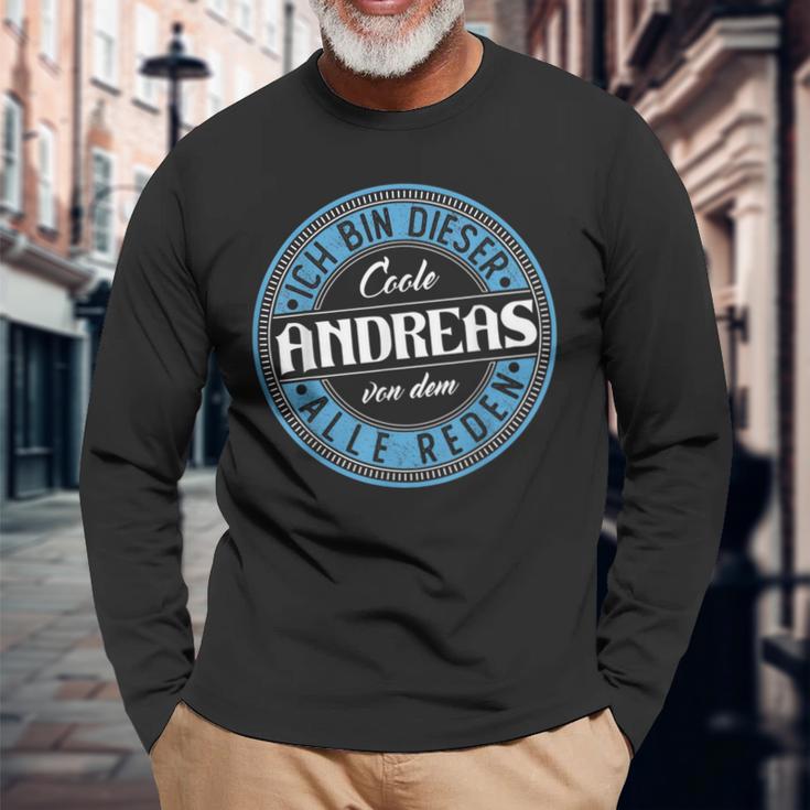 Andreas Ich Bin Dieser Cooler Andreas Langarmshirts Geschenke für alte Männer