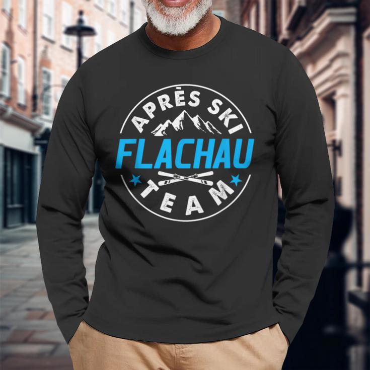 Apres Ski Flachau Team Skier Winter Holiday Costume Langarmshirts Geschenke für alte Männer