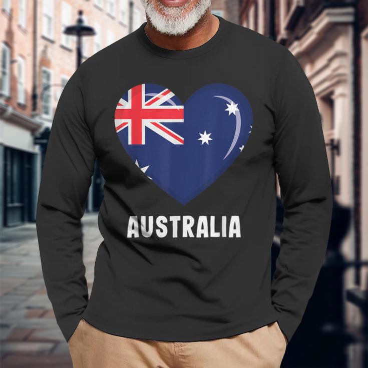 Australische Australien-Flagge Langarmshirts Geschenke für alte Männer