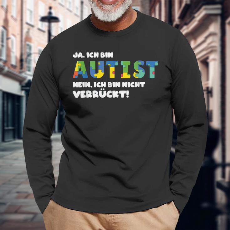 Autism Awareness Outfit Autistic Support Langarmshirts Geschenke für alte Männer