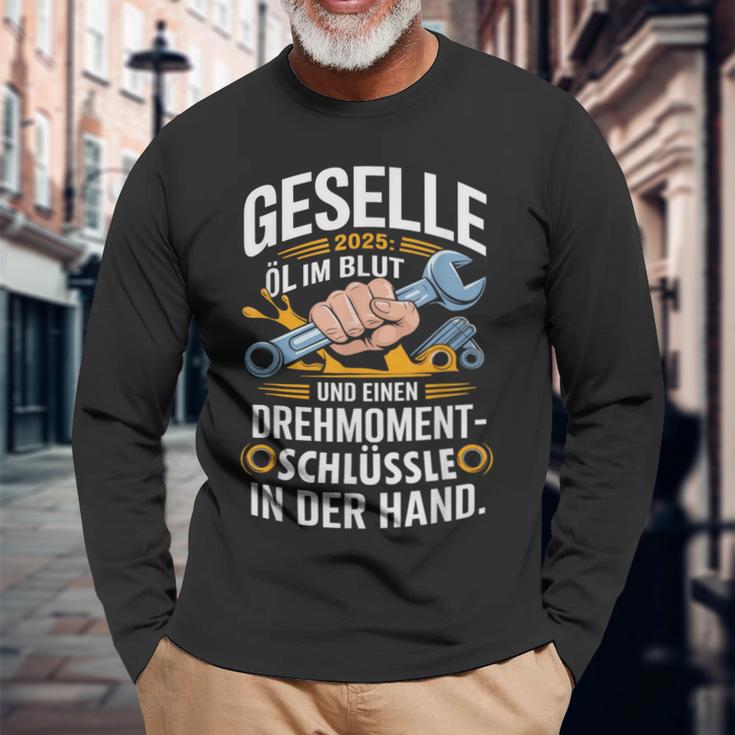 Azubi Ausbildung Bestandene Gesellenprüfung Geselle 2025 Langarmshirts Geschenke für alte Männer