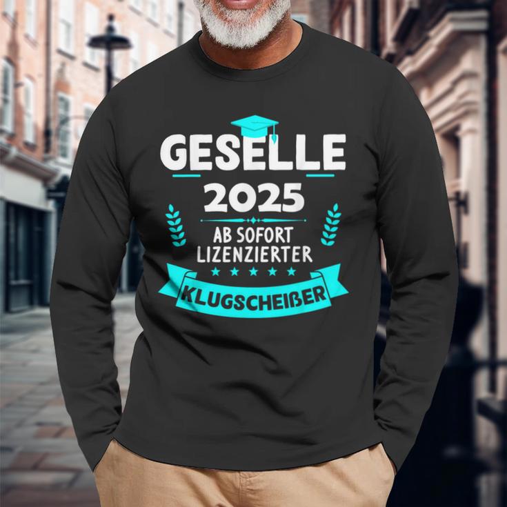 Azubi Prüfung Bestanden Gesellenprüfung Geselle 2025 Langarmshirts Geschenke für alte Männer