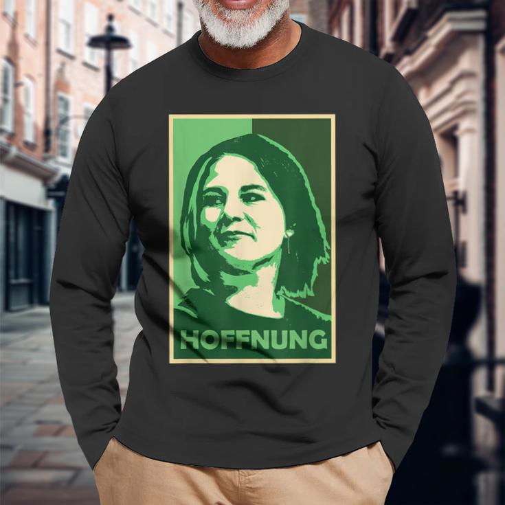 Baerbock Green Chancellor Bundnis Wahl German Chancellor S Langarmshirts Geschenke für alte Männer