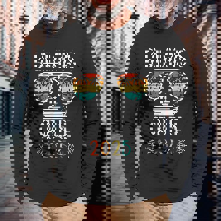 Bahamas Cruise 2025 Vacation Trip Matching Family Group Long Sleeve T-Shirt Gifts for Old Men