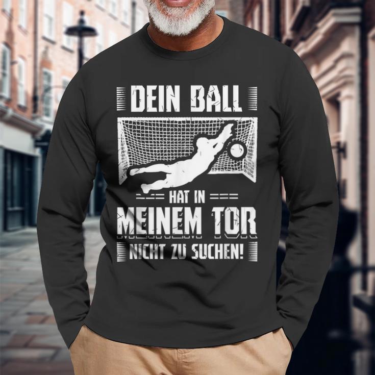 Ball Goalkeeper Goalkeeper Football Sports Langarmshirts Geschenke für alte Männer