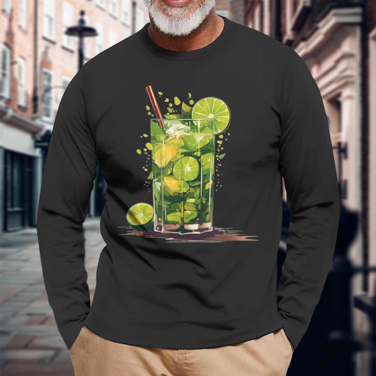 Beautiful Cocktail Party With This Brazil Caipirinha Costume Langarmshirts Geschenke für alte Männer