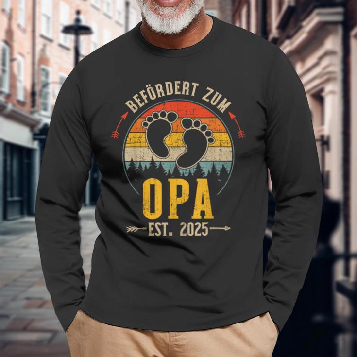 Befördert Zum Opa 2025Intage Retro Langarmshirts Geschenke für alte Männer