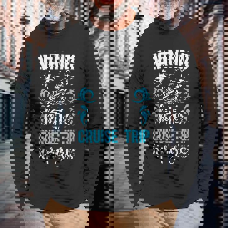 Besties Cruise Trip 2025 In Progess Best Friend Cruising Long Sleeve T-Shirt Gifts for Old Men