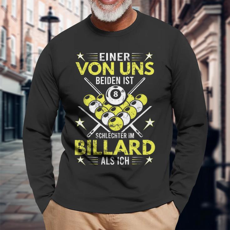 Billiard Accessories Billiard Pool Player S Langarmshirts Geschenke für alte Männer