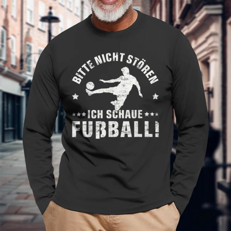 Bitte Nicht Stören Ich Schaue Football Grung Langarmshirts Geschenke für alte Männer